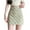Green, variant on Njagoc3 Womens High - Waisted Plaid Mini Skirt - Preppy for Summer Casual Wear