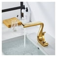 thumbnail image 3 of Basin Faucet Gold Bathroom Faucet Mixer Tap Brass Wash basin Faucet Hot and Cold Sink Faucet New Modern ,360° Swivel Spout, 3 of 7