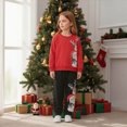 thumbnail image 5 of TOWED22 Toddler Baby Boy Christmas Outfits Graphic Crewneck Sweatshirt Casual Pants 2Pcs Fall Winter Clothes Set, 5 of 9
