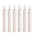 thumbnail image 3 of DOLITY 6 Pcs LED Pillar Candles, Flickering Taper Candles, Warm and Romantic Decorative White, 3 of 9