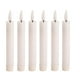 thumbnail image 3 of 6 velas LED de pilar, velas sin llama, velas eléctricas, velas cónicas parpadeantes, Blanco, 3 of 9