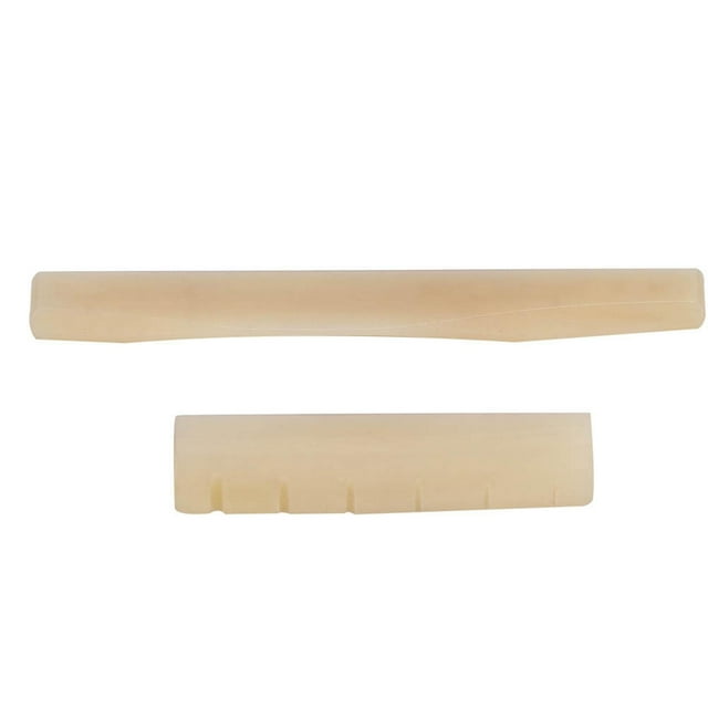 Sillet supérieur et inférieur en os de chameau pour guitare folk 6 cordes (beige)