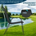 thumbnail image 3 of Pirecart Outdoor Patio Dining Chairs Set of 4, All Weather Outdoor Stacking Chairs for Backyard, Deck, Poolside, 3 of 9