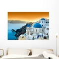thumbnail image 1 of Santorini Oia Wall Mural by Wallmonkeys Peel and Stick Graphic (48 in W x 32 in H) WM251952, 1 of 4