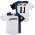 thumbnail image 3 of Camiseta de béisbol Japón Hokkaido 16 Ohtani Jerseys Costura Bordado Barato Deportes Al Aire Libre Alta Calidad Verde Blanco 2023 Mundo Nuevo, 3 of 4