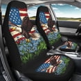 thumbnail image 4 of XYZCANDO Patriotic Front Car Seat Covers featuring Eagle US Flag Design - Durable Breathable Protection for SUV Truck, 4 of 10