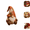 B#038, variant on DIY Patchwork Animal Kit, Christmas Gnome DIY Patchwork Kit, 3D Cat Sewing Project, Patchwork Gnome 8 Styles Doll Making Set, Handmade Decor Gift for Adults & Beginners D
