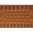 thumbnail image 1 of Ahgly Company Indoor Rectangle Southwestern Orange Country Area Rugs, 8' x 10', 1 of 1