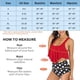 thumbnail image 3 of Trajes de baño para mujer, dos piezas, Tankini, parte superior con volantes, Control de barriga, parte inferior de cintura alta, trajes de baño, conjunto de Bikini Adepaton WRMH-1299-17, 3 of 6
