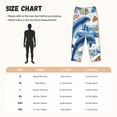 thumbnail image 4 of Picia Marine Animals Womens Soft Woven Cotton Elastic Waistband Sleep Pajama Pant Lounge Sleep Pant With Pockets And Drawstring-X-Large, 4 of 9