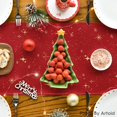 thumbnail image 3 of Camino de Mesa Artoid Mode Árboles de Navidad Feliz Navidad 33x122cm, 3 of 7