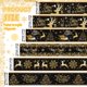thumbnail image 2 of Cinta decorativa Yuxung, 6 rollos, 4,5 m, color negro champán, alambrada, 2 of 7