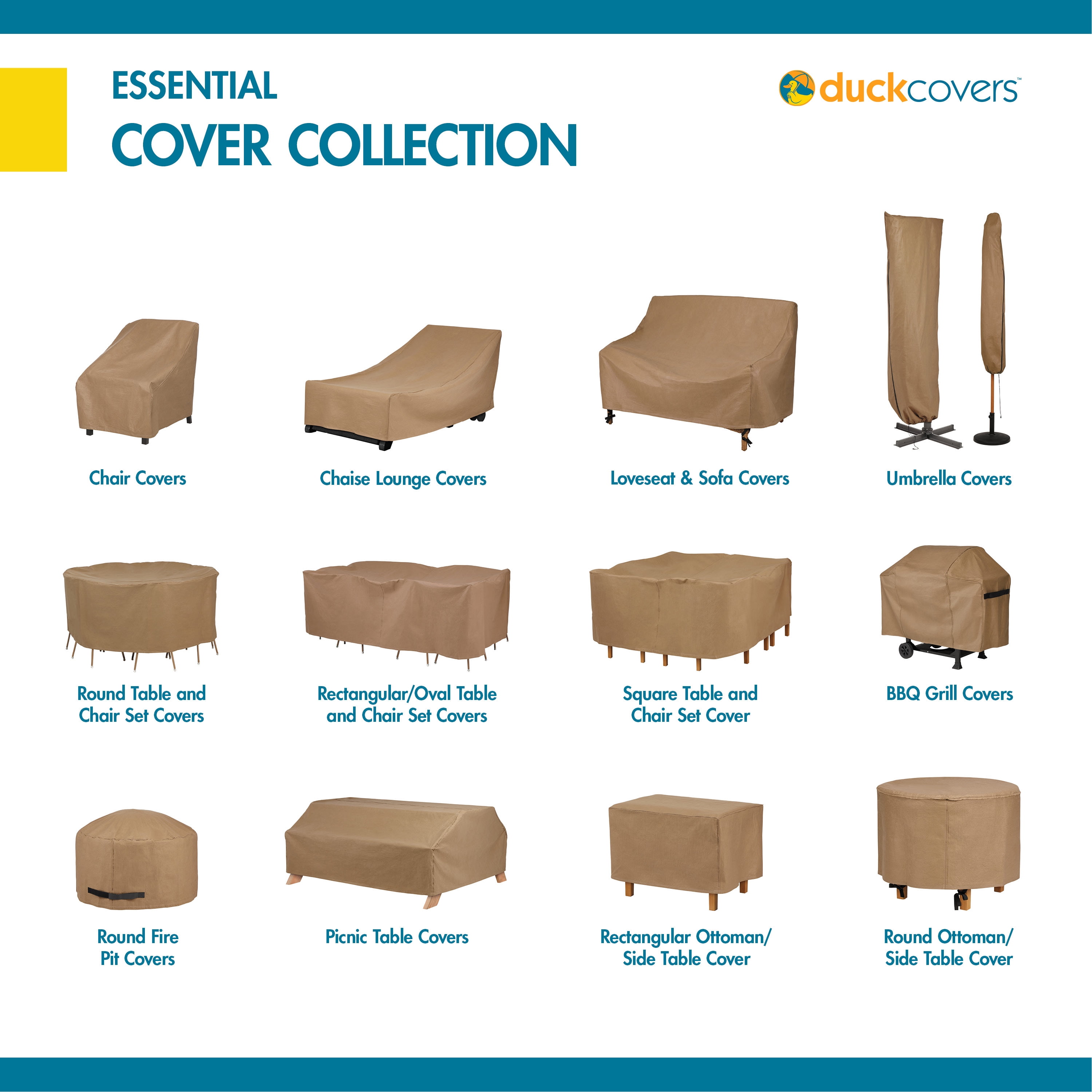 Duck Covers Essential Water-Resistant 51 Inch Bench Cover