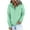 Mint Green, variant on LEAVINGSUO Womens Tops Womens Fashion Womens Plus Size Fall Winter Women's Hooded Solid Color Long-sleeved Sweatshirt Casual Blouse Pullover Tops Gray M