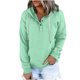 thumbnail image 2 of ICHUANYI Clearance Women's Hooded Solid Color Long-sleeved Sweatshirt Casual Blouse Pullover Tops(Mint Green, S) ICHUANYI WER2023080802501, 2 of 6
