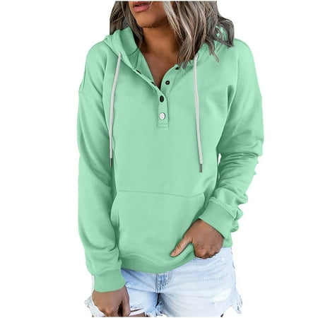 

Womens Long Sleeve Tops Womens Tops Women s Hooded Solid Color Long-sleeved Sweatshirt Casual Blouse Pullover Tops Shirts for Women Corset Tops for Women