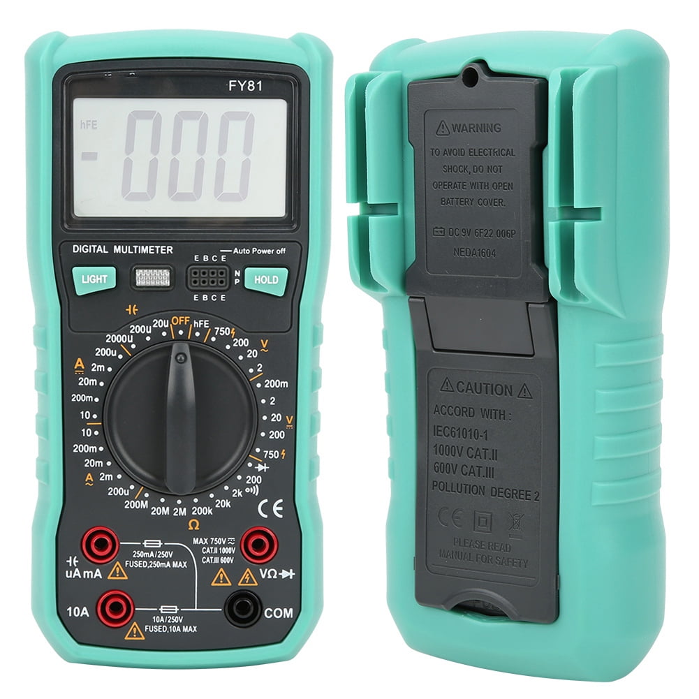 Digital Multimeter, Automatic Measurement Voltage Tester, LED With Test