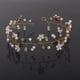 thumbnail image 5 of Women Girls Crystal Flower Pearls Hair Band Headwear Hair Jewelry Hugo Flor diadema, 5 of 10