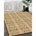 thumbnail image 2 of Ahgly Company Indoor Square Patterned Chrome Gold Yellow Area Rugs, 6' Square, 2 of 6