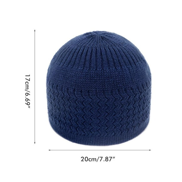 Knit Hat Muslim Hat Kufi Hat Knit Crochet Hat Muslim Kufi Beanies Running Hat Helmet Liner For Women Men Indoor Outdoor
