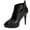Black, variant on Juebong Women Stilettos Super High Heel Casual Fashion Solid Color Pointed Peep Toe Zip Shoes,Black Size 5