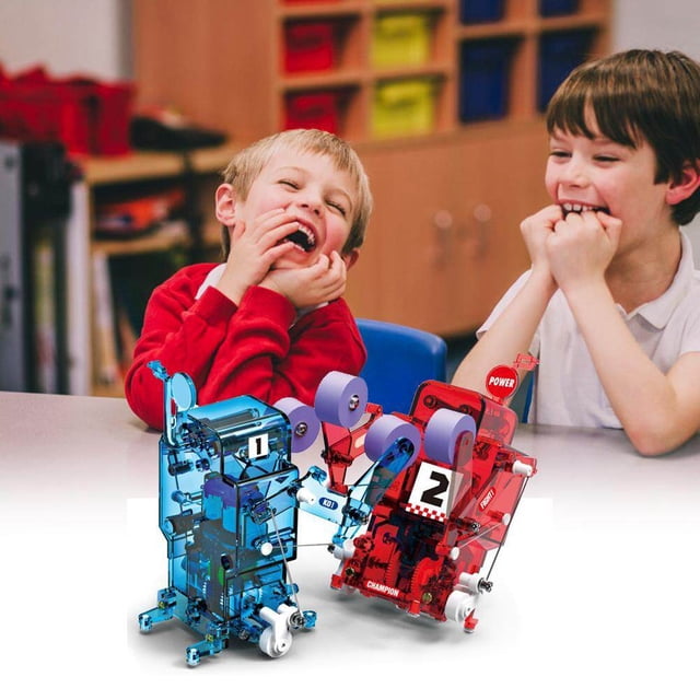 2 Pcs/Ensemble Jouet de Boxe Robot DIY pour Enfants Marche DIY Jouet Éducatif pour Garçons et Filles