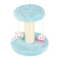 thumbnail image 2 of Sisal Cat Scratching Post Interactive Soft Plush 2 Layers Sisal Rope Scratcher Tree for Indoor Cats Kittens, 2 of 7