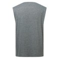 thumbnail image 4 of Men's Summer Fitness Tank Top Broad Shoulder Loose Fit Breathable Workout Running Gym Vest Men's Tops T-Shirt Casual Crew Neck Loose, 4 of 5