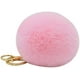 thumbnail image 2 of Llavero Pompón en Pelo, Suave al Tacto - Rosa Pálido, 2 of 4