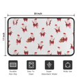 thumbnail image 5 of White Christmas Santa Pattern Door Rugs,Washable Non Slip Door Mats Indoor,Decorative Door Mats,Entry Mat Indoor for Entrance,Bedroom,Kitchen,Bathroom,30"x17", 5 of 6