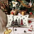 thumbnail image 4 of Christmas Pillow Covers 12x20 Inch,Outdoor Christmas Tree Decorations Pillows Decorative Throw Pillow Cases Winter Xmas Lumbar Cushion Covers for Home Decor Couch Holiday(2-12), 4 of 6