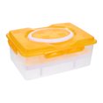 thumbnail image 4 of Bandeja de huevo de 24 redes Caja de almacenamiento de huevo de doble capa Caja de embalaje de huevo de huevo, 4 of 5