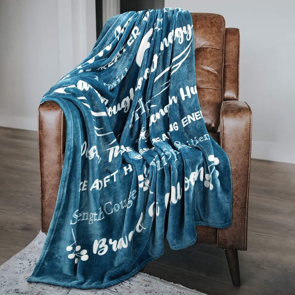 Cancer Gifts for Women Fleece Healing Thoughts Blanket Super Soft & Warm Breast Cancer Chemo Survivor Gifts Sympathy Get Well Blanket with Inspirational Positive Energy & Love (50"x60", Teal)