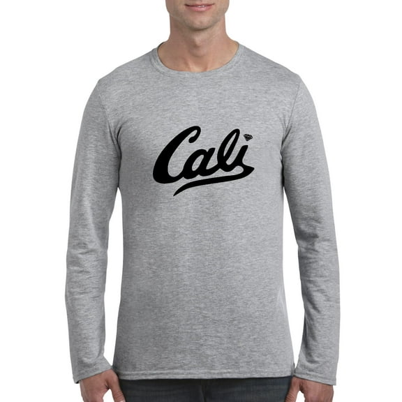 Mens Long Sleeve T-Shirts - California Cali