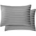 thumbnail image 6 of California King Sheets by , Genuine 100% Organic Viscose Derived from Bamboo Bed Sheet Set, Soft & Cooling, Double Stitching, Lifetime Quality Promise (California King, Jacquard Stone), 6 of 9