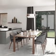 thumbnail image 3 of Hunter - Station 4-light Brushed Nickel, Large Pendant Light, Dimmable, Drum Shaped, for Bedrooms, Dining, Living Rooms - 19276, 3 of 7