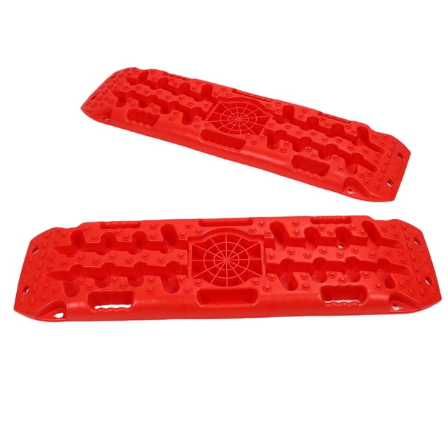 Planches de Traction Tout-Terrain Tapis de Traction Auto Aide à l'Adhérence des Pneus avec Surfaces Symétriques à Motifs pour Récupération de Boue Sable Neige
