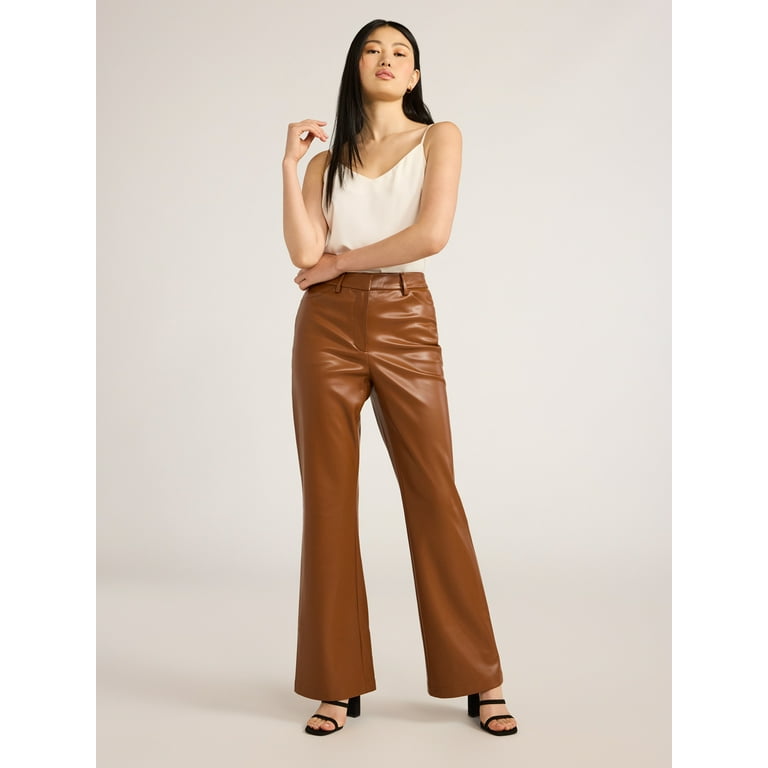 Scoop Women's and Women's Plus Faux Leather High Waisted Scoop Women's and Women's Plus Faux Leather High Waisted