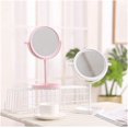 thumbnail image 5 of LED Makeup Mirror Touch Screen Cosmetic Mirrors Battery Operated Tabletop Bathroom Vanity Mirror with led Light (Color : Pink), 5 of 5
