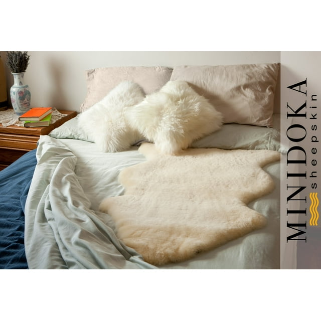 Minidoka Sheepskin Medical Bed Pad Underlay XL 41" Pressure Sore Relief