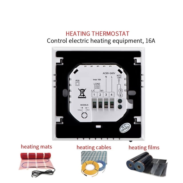 Tuya Smart Life WiFi Thermostat Temperature Controller For Gas Boiler/Water/Electric Floor Heating Water Wireless ,Easy to Install