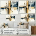 thumbnail image 4 of Designart Modern Blue And Gold Abstract IV Canvas Wall Art, 4 of 5