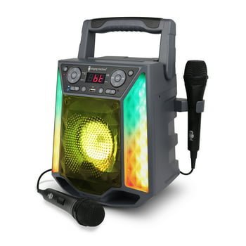 The Singing Machine Singing Machine Shine Duets with Voice Assistant Bluetooth Stand Alone Karaoke Machine, SML2250, Black