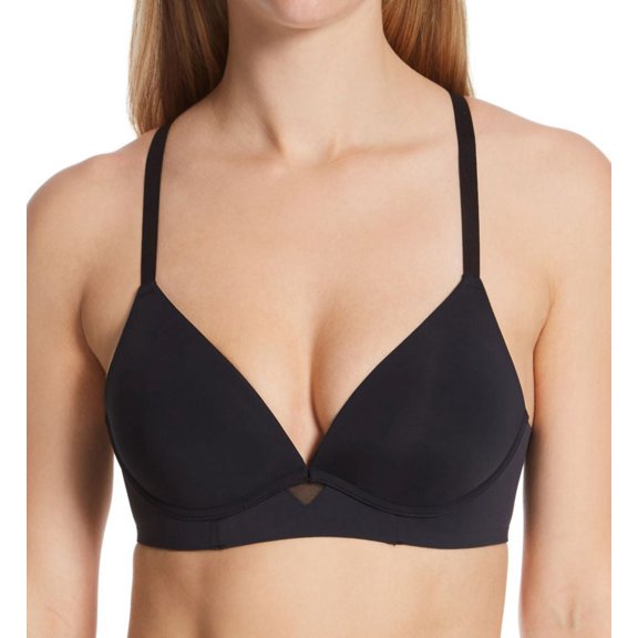 Maidenform One Fab Fit Wireless Demi Bra Black 40B Women's