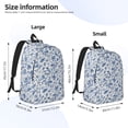 thumbnail image 4 of Naloa Canvas Backpack for Men Women Rabbit And Butterfly Print Rucksack Casual Travel Daypack Large and Small Durable College Tote Satchel Bookbag for Teens, 4 of 8