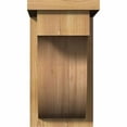 thumbnail image 2 of 7 1/2"W x 14"D x 14"H Del Monte Smooth Corbel w/Backplate, Western Red Cedar, 2 of 9