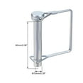 thumbnail image 2 of Uxcell Shaft Locking Pin 10mm x 60mm Coupler Pin for Farm Trailers Lawn Garden in Square 2Pcs, 2 of 5