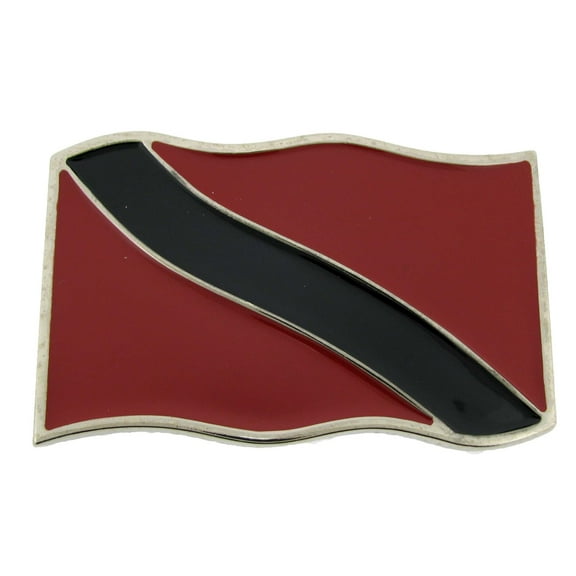 Trinidad Tobago Wavy Flag Belt Buckle West Indies New Fashion Metal Style