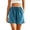 *Blue, variant on VBVC Women's Drawstring Cotton Linen Shorts , Summer Casual Beach Shorts For Women , Ladies' Loose Floral Embroidered Summer Shorts with Pockets,Army Green,M-3XL