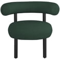 thumbnail image 4 of Meridian Furniture Bordeaux Green Boucle Fabric Accent Chair, 4 of 34